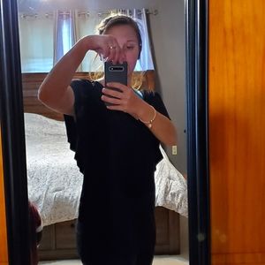 Black short sleeve top